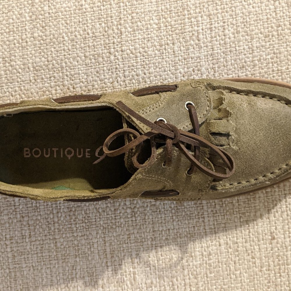 Women's Natural Suede Moccasins Shoes